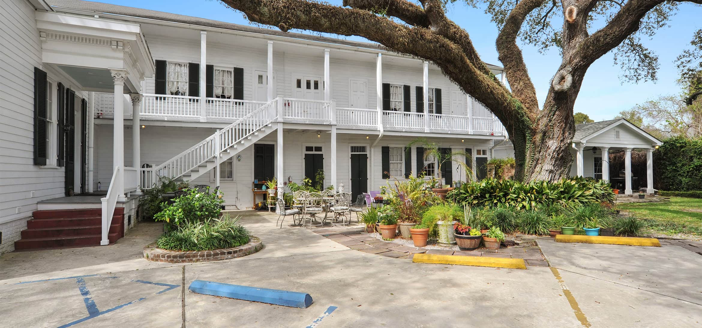 Parking in our Outdoor Patio